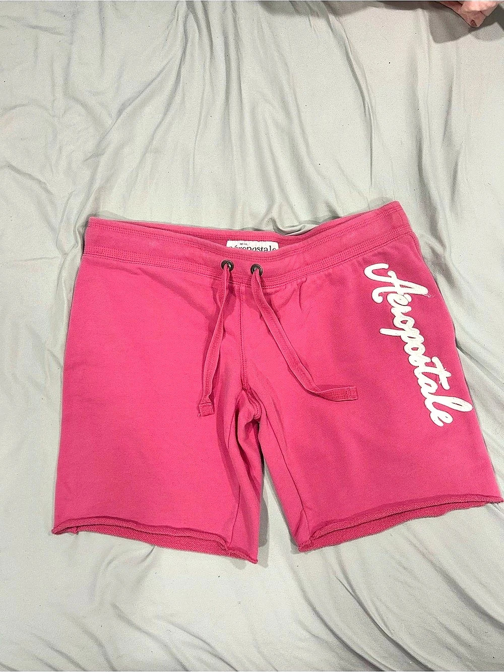 Aeropostale Eighty Seven Logo Sweat Shorts Pink